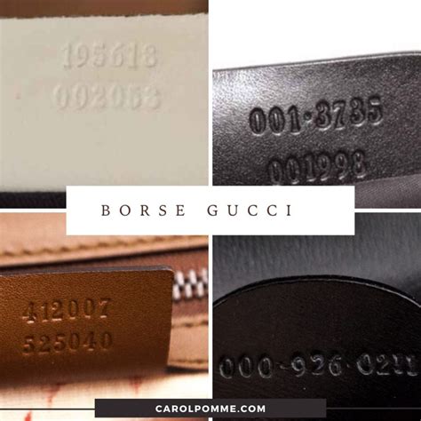 codice iterno borsa gucci|Come riconoscere subito una borsa Guc.